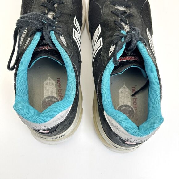 New Balance 990v3 Running Sneakers Mens Sz 14 Black Mesh Teal M990GB3 Suede main image 6